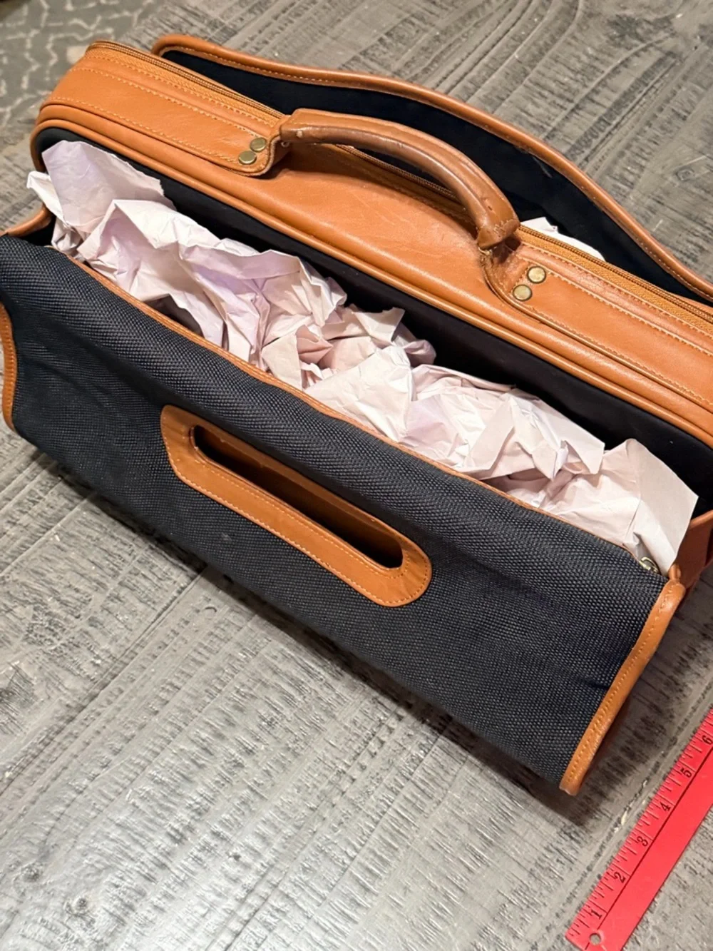 Vtg.. 90’s Coach Leather Briefcase in Tan Cognac Brown (No Shoulder Strap)